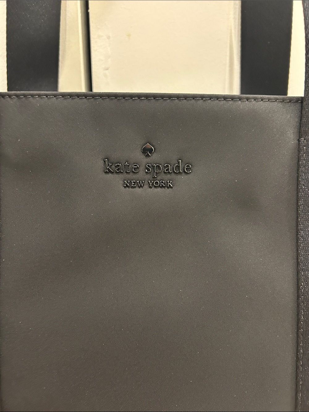 Kate Spade (NWT) Kip Canvas Large Tote Bag in Black - Picture 3 of 15